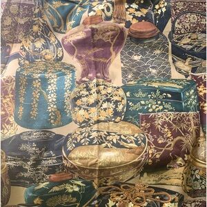 Vintage Kravet Tacita Cotton Fabric 1 yd